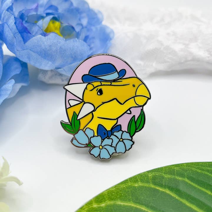 Geekly Whimsical - Wholesale Lapel Pin/Button - Dapper Dinos - Arthur Ankylosaurus Enamel Pin6