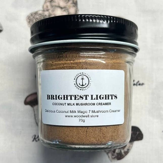 Brightest Lights Coconut Milk Magic 7 Mushrooms Creamer for wholesale by WoodWell®