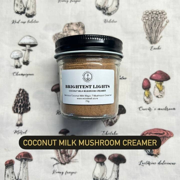Brightest Lights Coconut Milk Magic 7 Mushrooms Creamer for wholesale by WoodWell®