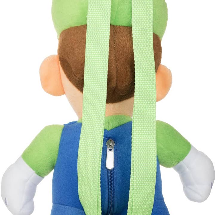 Square Deal Recordings & Supplies - Vente Sac à dos – enfant - Sac à dos - Super Mario Bros. - Luigi, Peluche