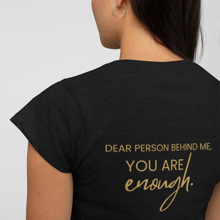 Collective Inspo By Design - Wholesale T-shirt (graphic) – women's - Womens' I Am Enough. You Are Enough. V-Neck T-Shirt4