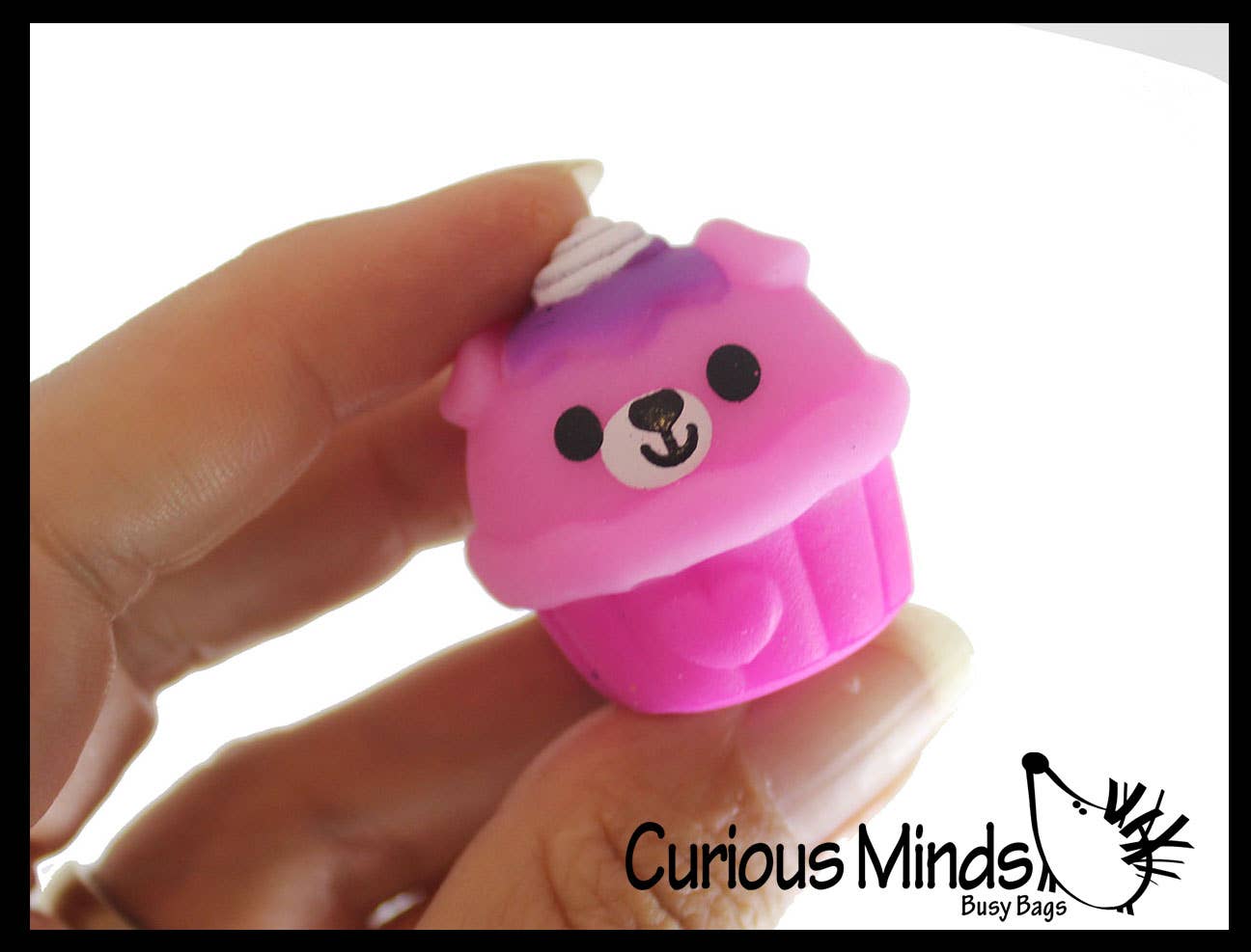 Curious Minds Toys - Vente Fidget/jouet anti-stress – enfant - 1 cupcake de nourriture pour animaux Mochi Squishy - Kawaii - Cute Individ3
