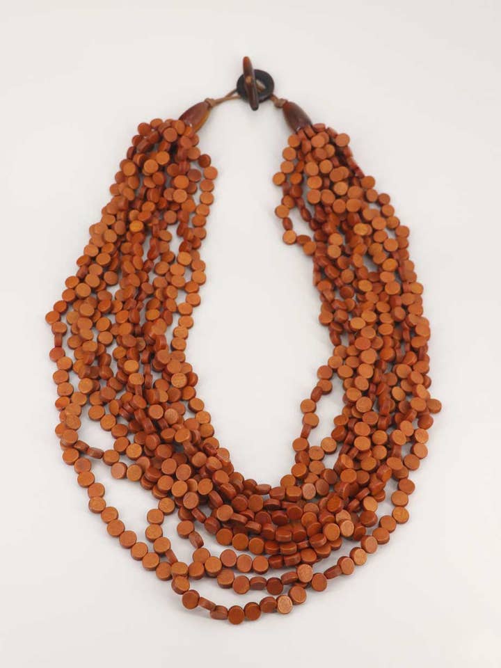 Honningfarvet Twisted Strand halskæde for engroshandel hos Culture Spot