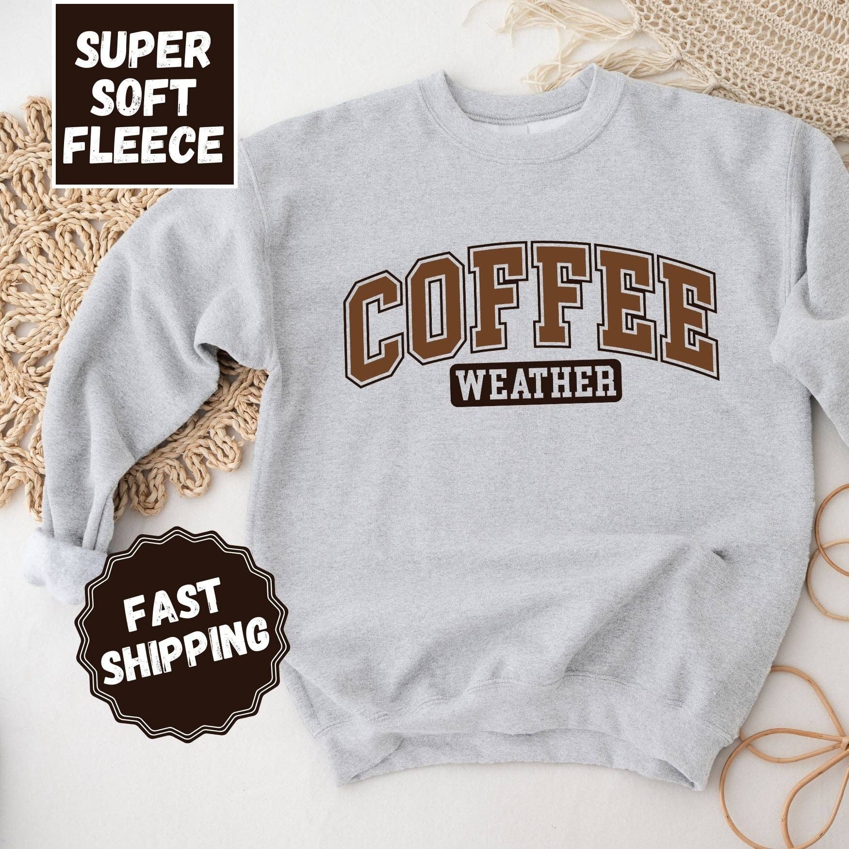 ChubbyBubbyBear - Wholesale Graphic Sweatshirt - Women's - Coffee Weather Crewneck Sweatshirt3