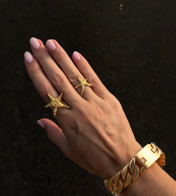 HoopLa - Wholesale Cuff Bracelet - Chunky Chain Cuff Bracelet- Steel 14K 6