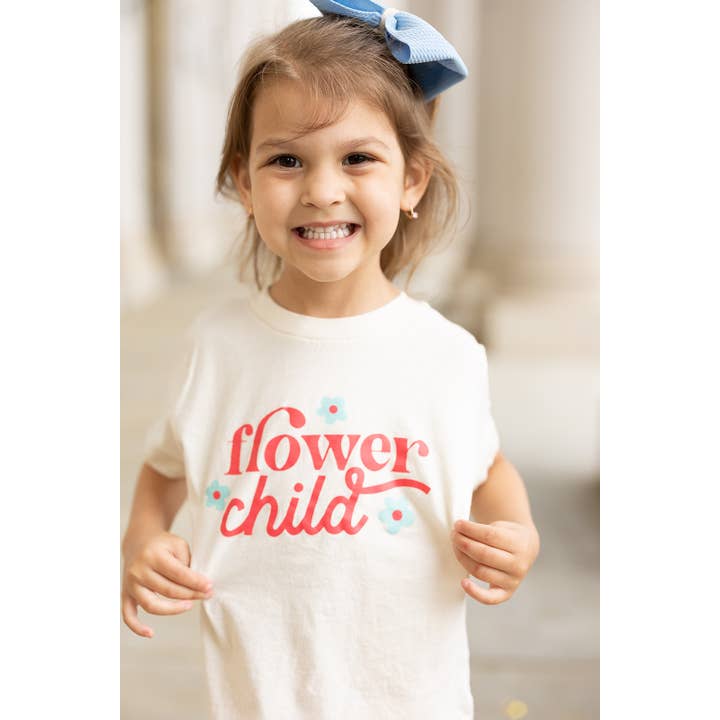 Flower Child Toddler and Kid Spring and Easter Shirt for wholesale by Benny & Ray Apparel