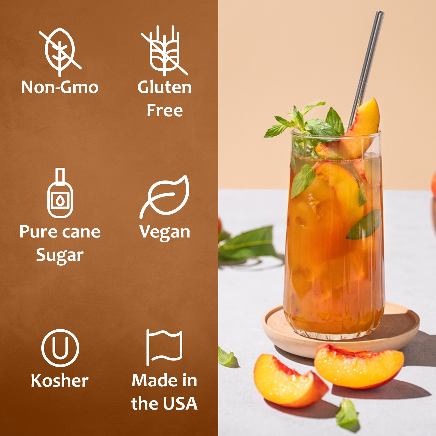 Syruvia - Wholesale Cocktail Mix/Syrup - Peach Syrup3