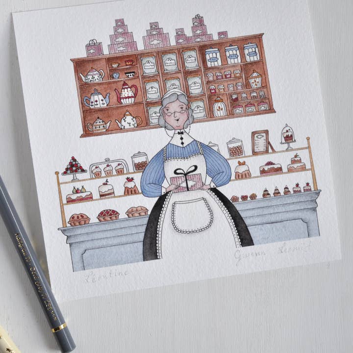 Léontine- tirage d'art signé pour la vente par Gwenngwenn