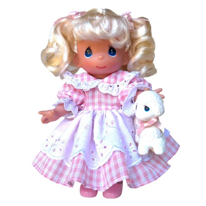 Storybook Nursery Rhymes Collection - Mary Had a Little Lamb - 7” Doll for wholesale by The Doll Maker LLC