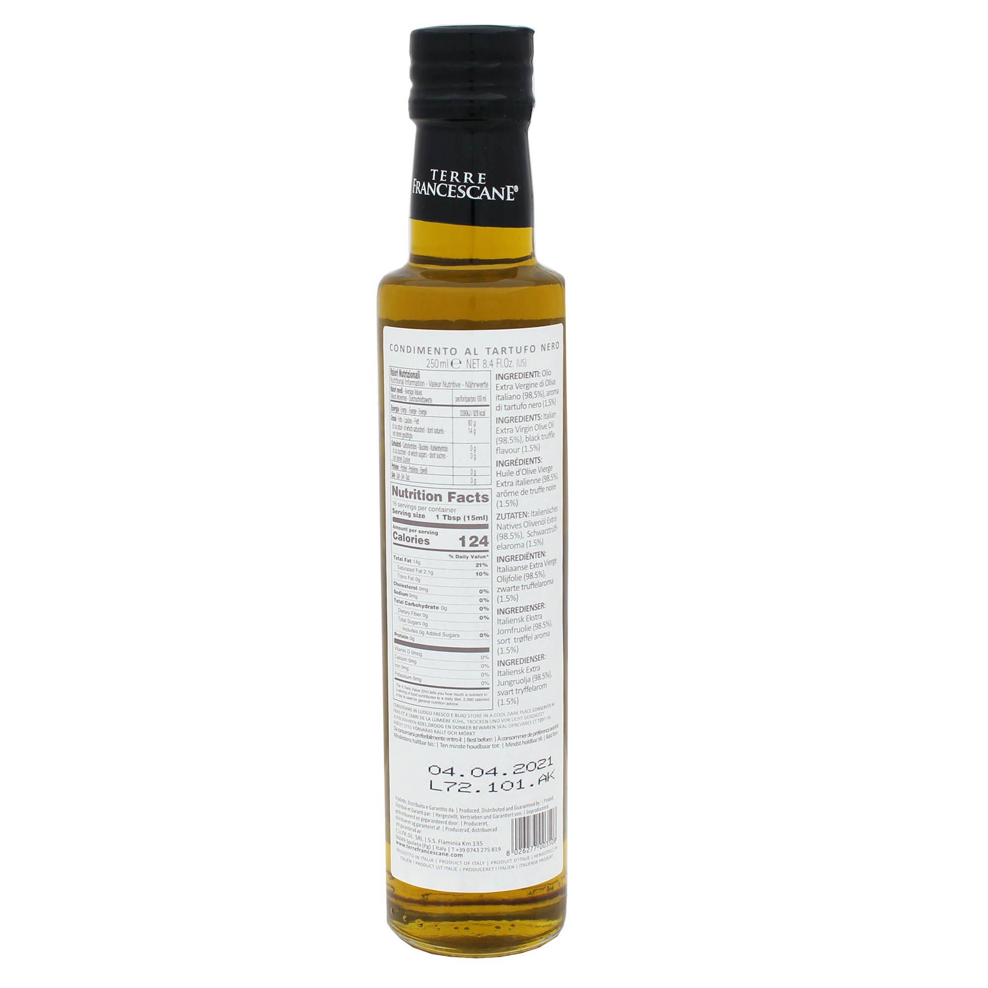 M5 Corporation - Wholesale Olive Oil - Black Truffle Infused EVOO - 8.5oz (250ml)1