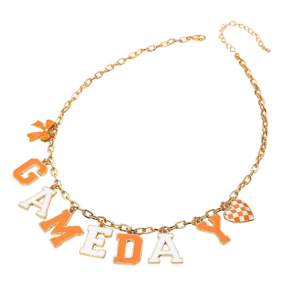 Sensibling Corp. - Wholesale Pendant/Charm Necklace - GAME DAY Letter Charm Station Necklace11