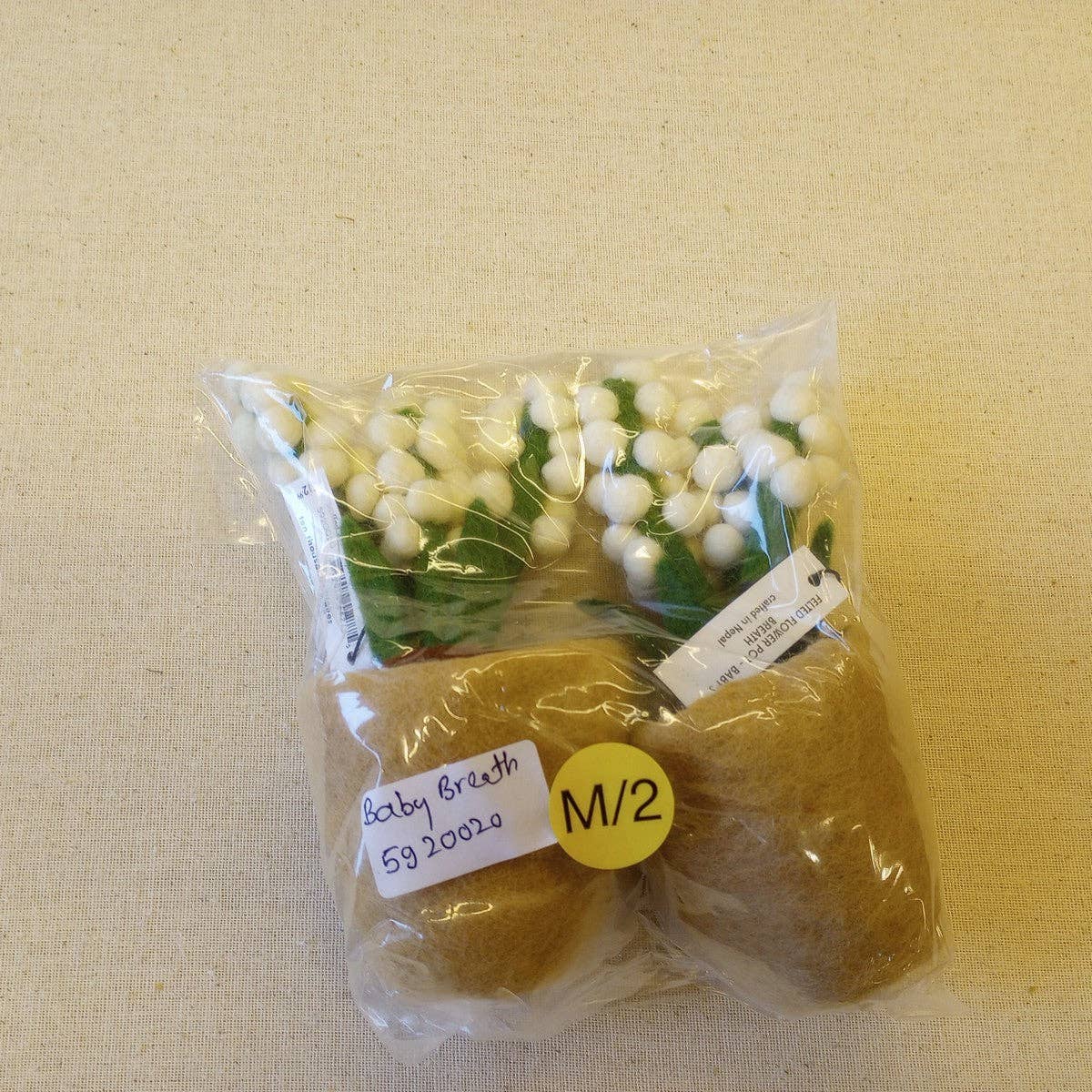 Ten Thousand Villages - Wholesale Artificial Flowers - Felted Flower Pot - Baby's Breath4