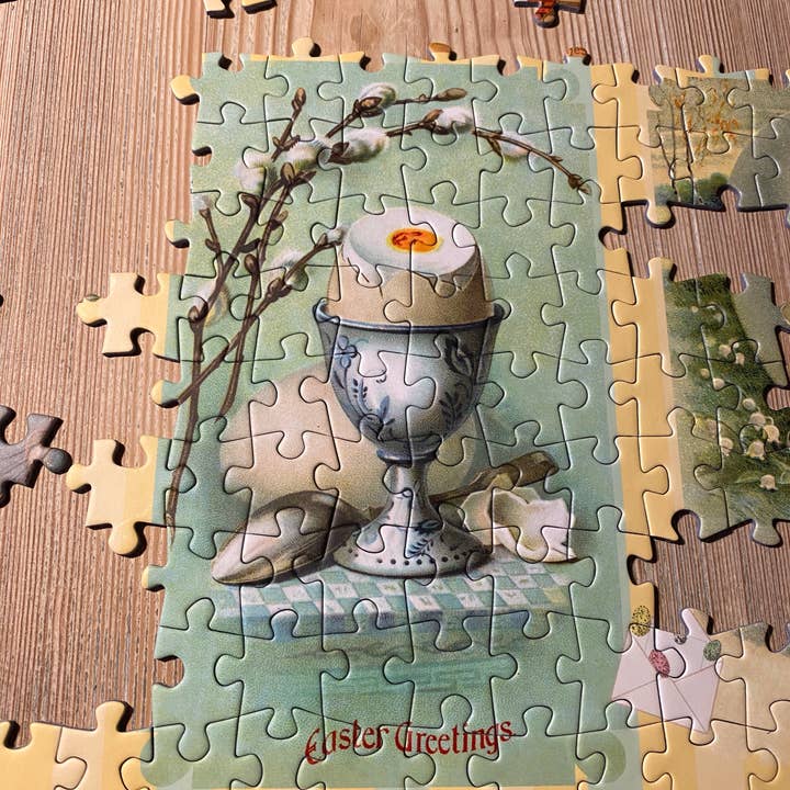 Penny Puzzle – wholesale Puzzle – Adult – Ye Old Easter Greetings 1000 piece jigsaw puzzle