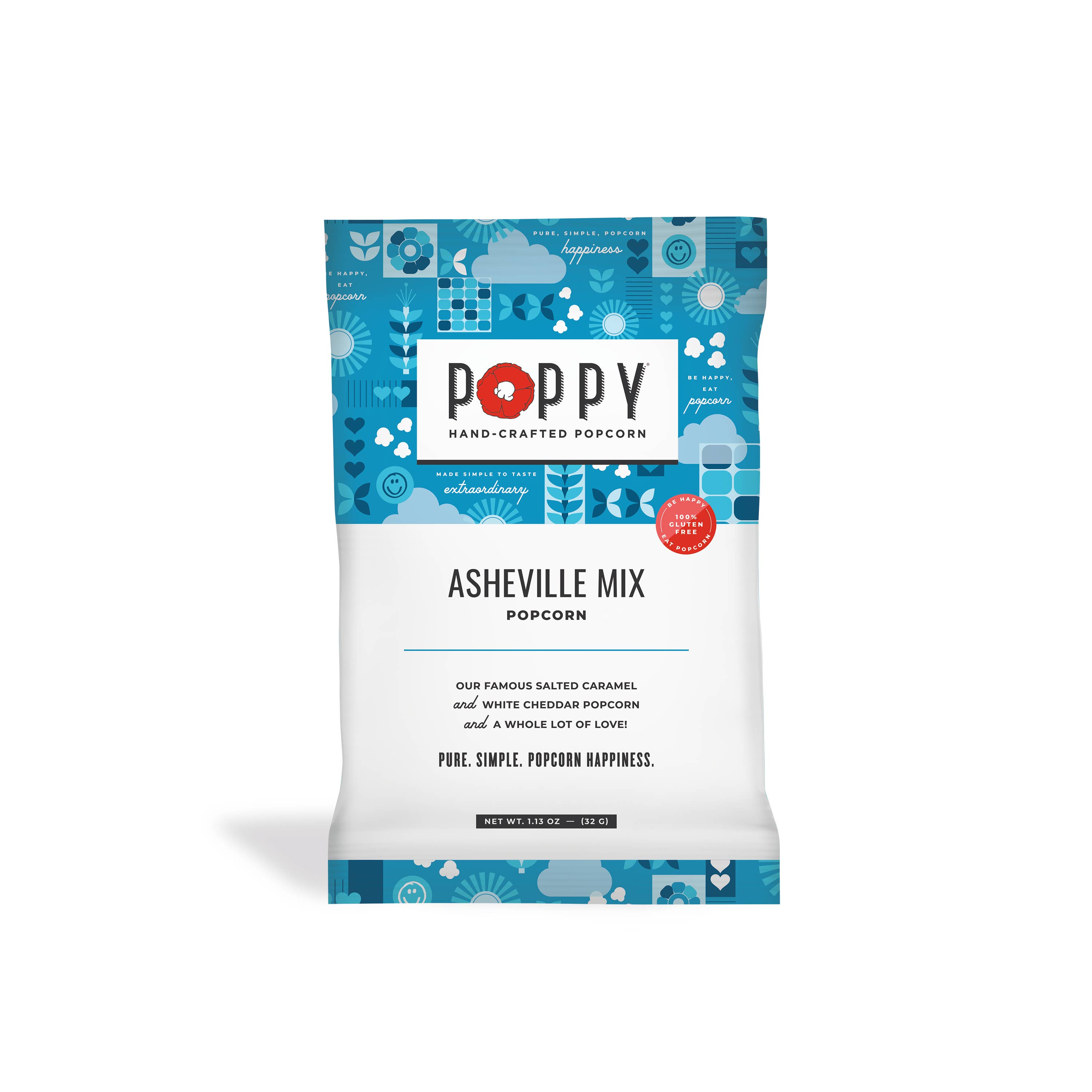 Poppy Hand-Crafted Popcorn - Wholesale Popcorn - Asheville Mix Snack Bag