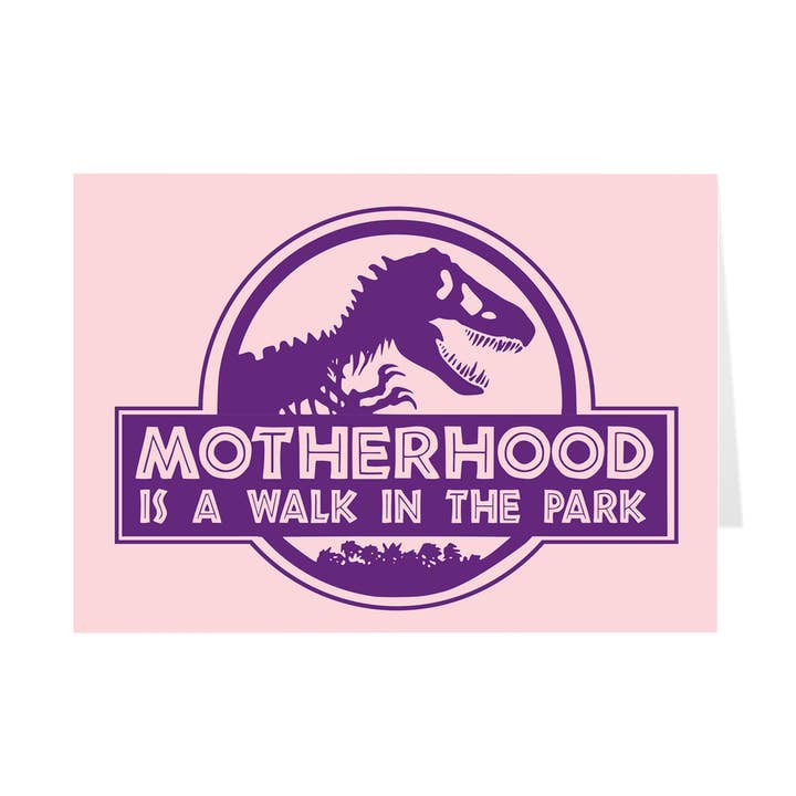 Motherhood Is A Walk In The Park Card for wholesale by Big Mood Boutique