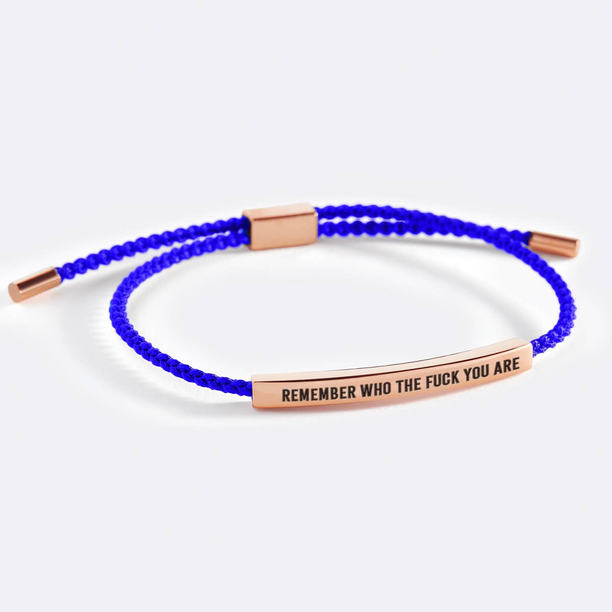 Mint & Lily - Wholesale Woven/Braided Bracelet - Bold Remember Who the F♥ck You Are Tube Bracelet14