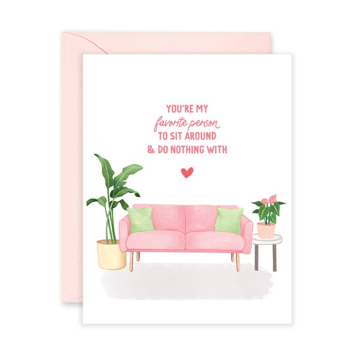 Isabella MG - Wholesale Valentine's Day Card - Fave Person Couch | Valentine's Day Card, Anniversary Card0