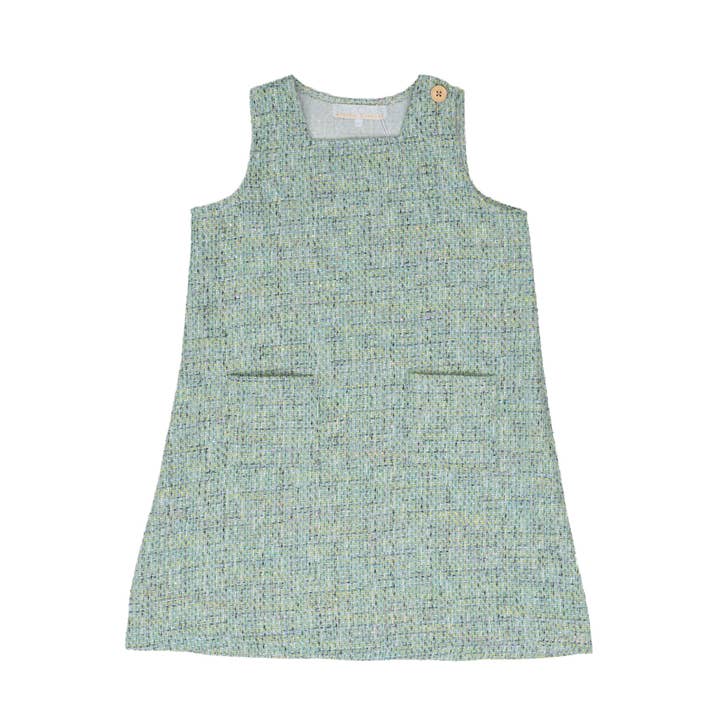 Jillian Green Tweed Jumper for wholesale by The Oaks Apparel Company