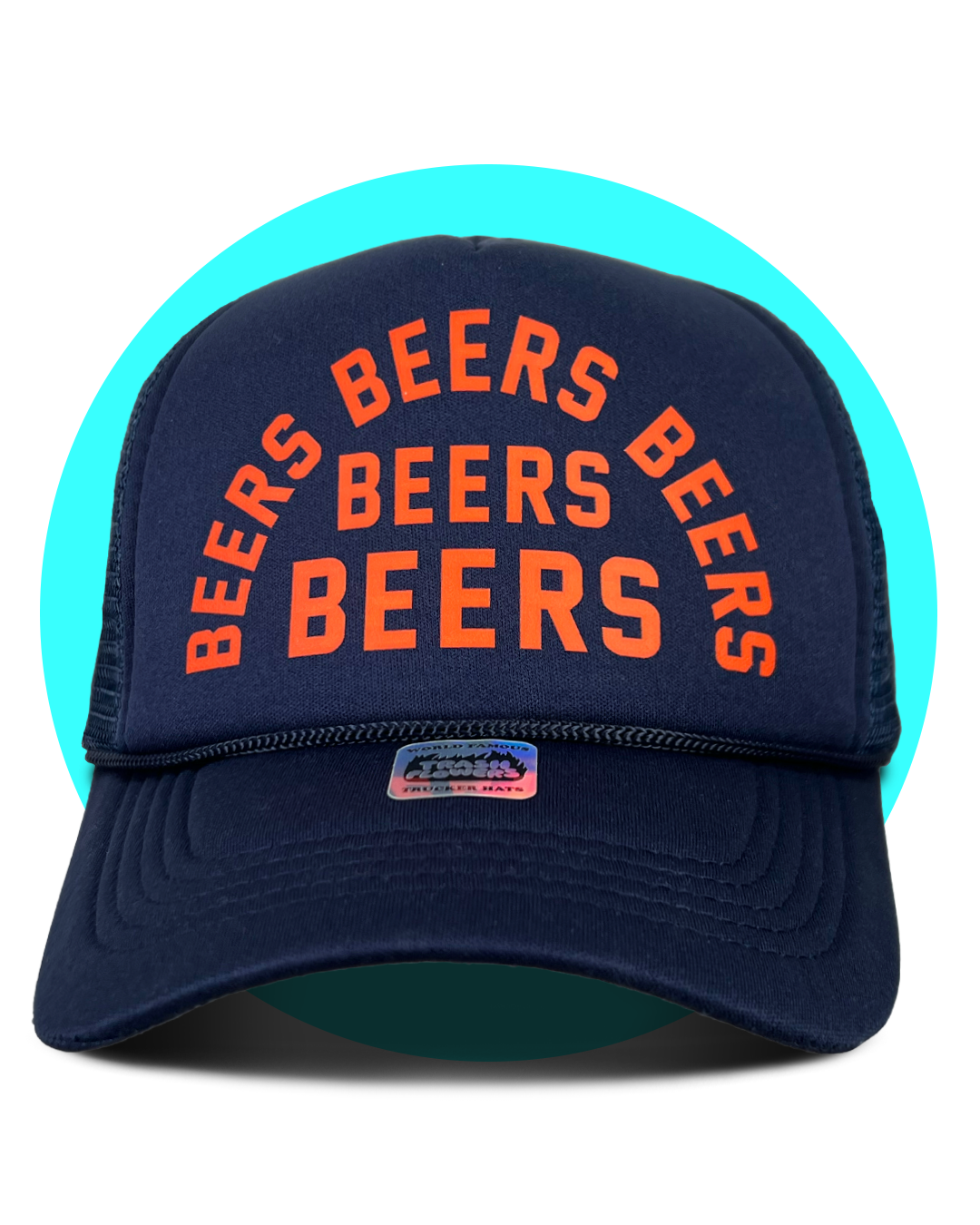 Trash Flowers Trucker Hats - Wholesale Trucker Hat - Unisex - Beers Beers Beers Trucker Hat4
