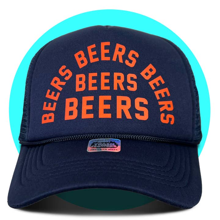 Trash Flowers Trucker Hats - Wholesale Trucker hat – Unisex - Beers Beers Beers Trucker Hat4