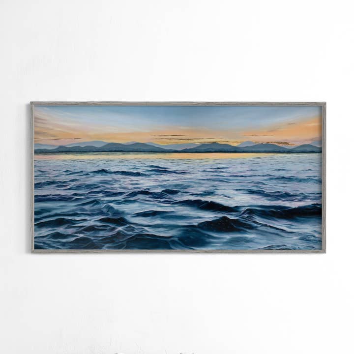 Vancouver Island,Art Print - Sunset Ocean (Unframed) for wholesale by Rachel Piluso Art