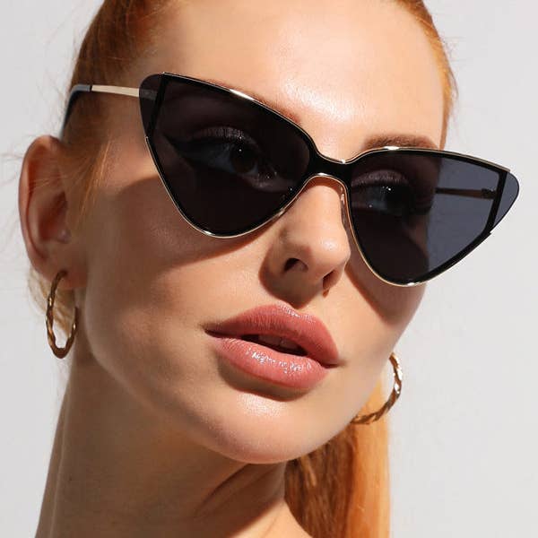 Plush Looks - Vente Lunettes de soleil – femme - Accessoires de lunettes de soleil géométriques1