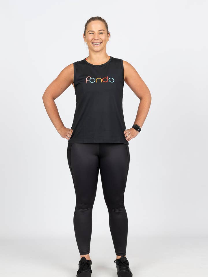 Leggings a vita alta con tasca per telefono 7/8s | Corallo per la vendita all'ingrosso da parte di Fondo