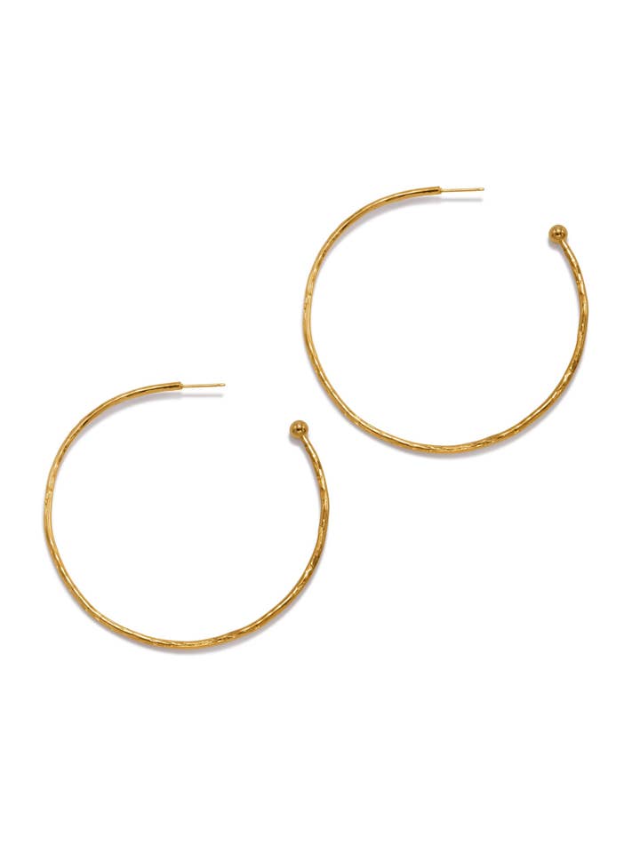 Gold Medium Hooptastic Hoop Earrings for wholesale by JAREDJAMIN