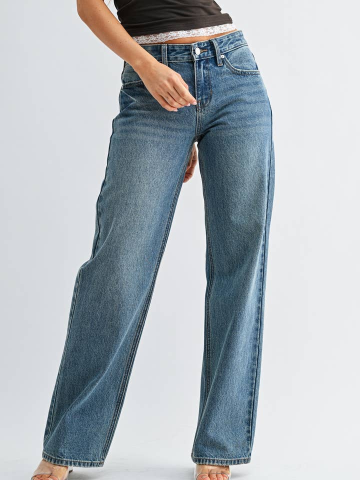 DP697N - V MD - Tinta Perna Reta Relaxada de Baixa Ascensão por atacado de JBD