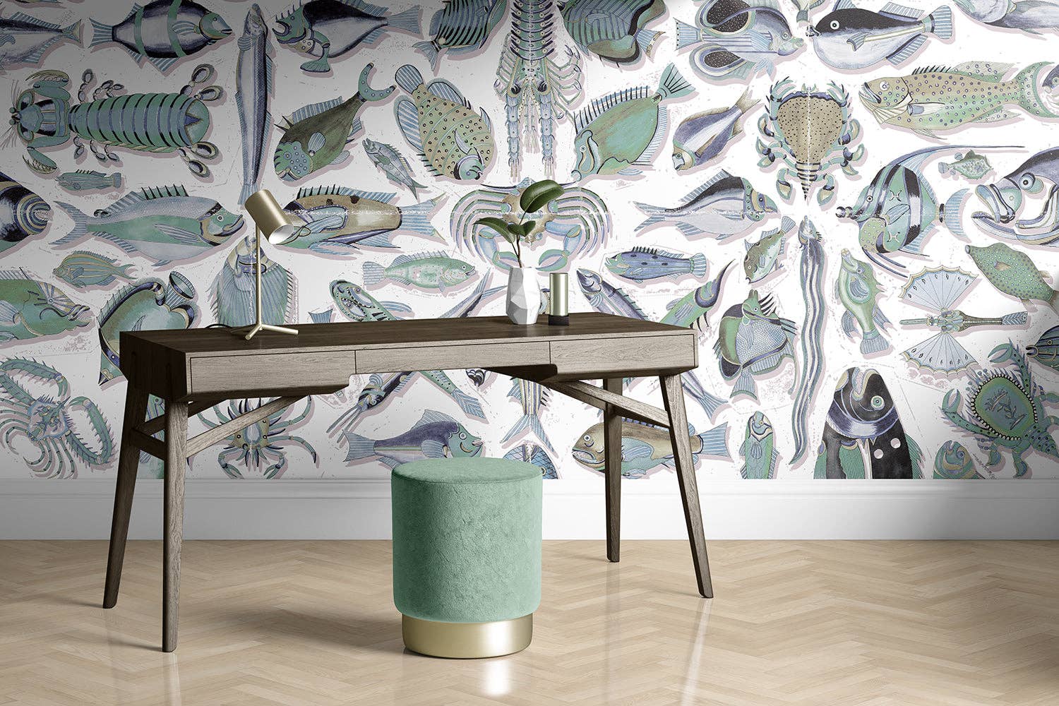 Quinsaï - Wholesale Wallpaper - Mangi fish1