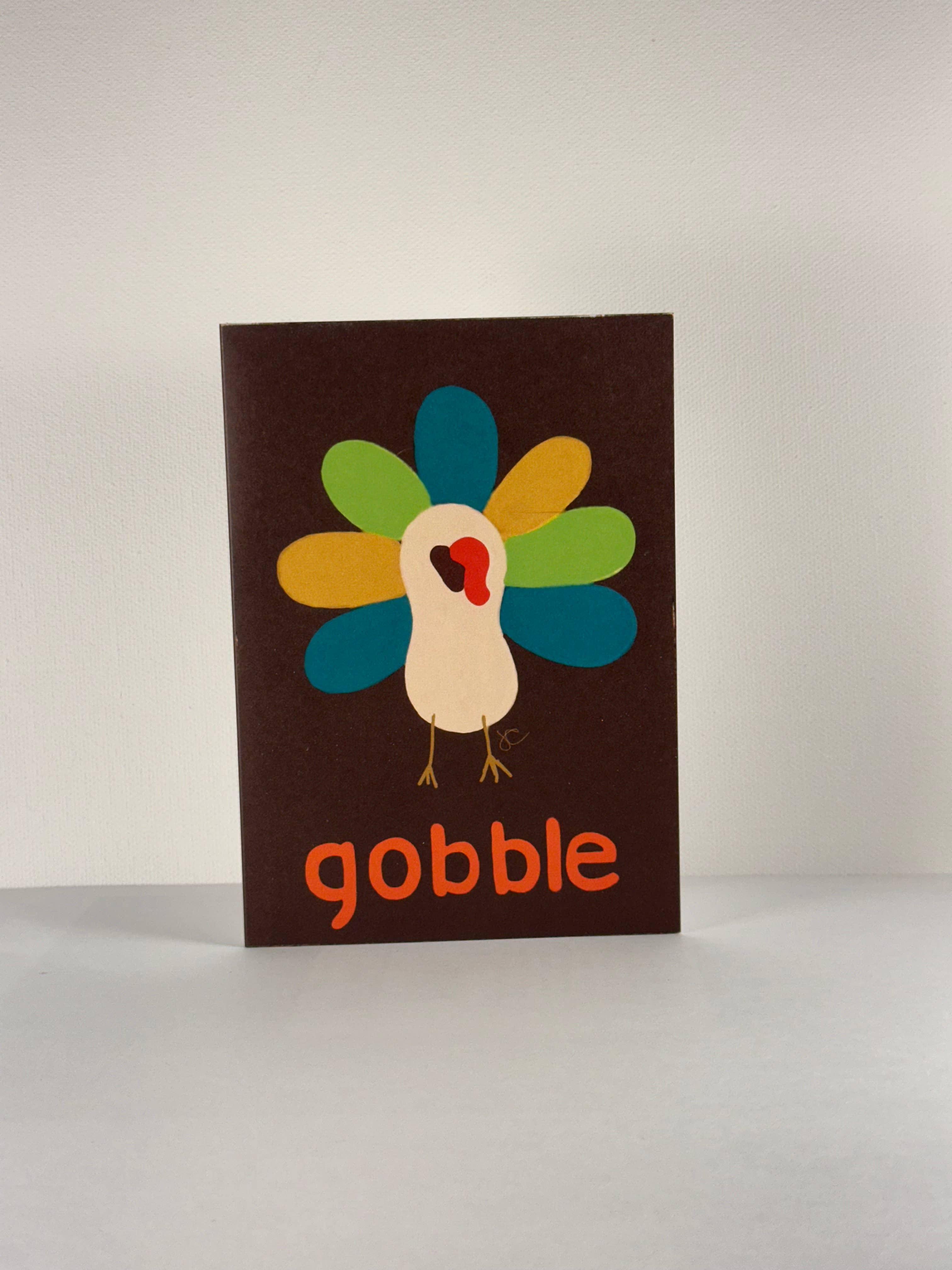 Citrus Daisy - Wholesale Thanksgiving Card - Colorful Turkey Gobble Card2
