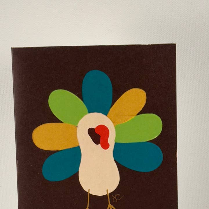 Citrus Daisy - Wholesale Thanksgiving Card - Colorful Turkey Gobble Card2