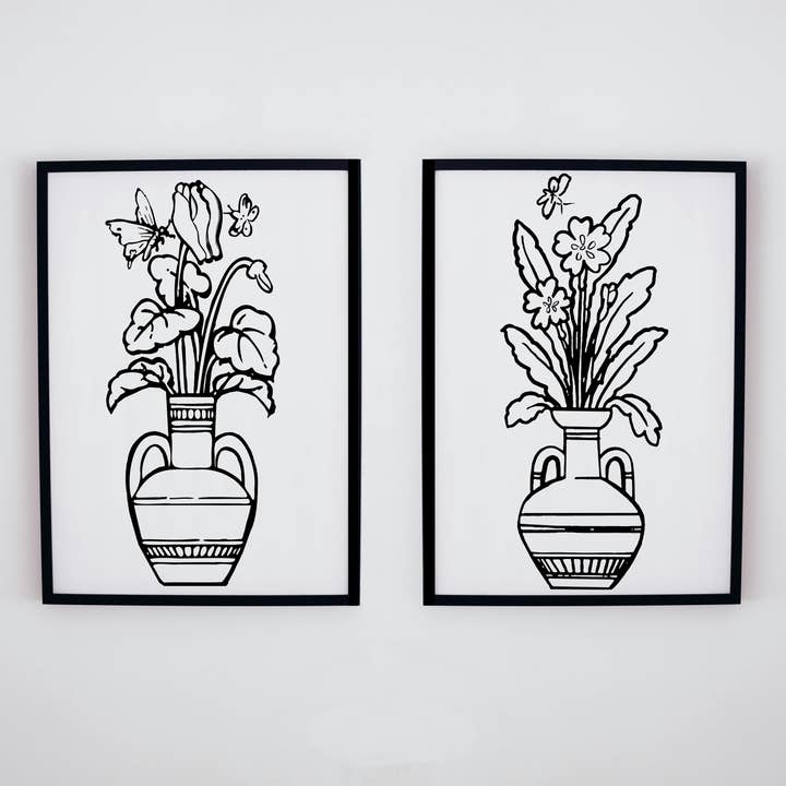 Greek Vase Art Print Pair (Set of 2) for wholesale by Dumpy Sue