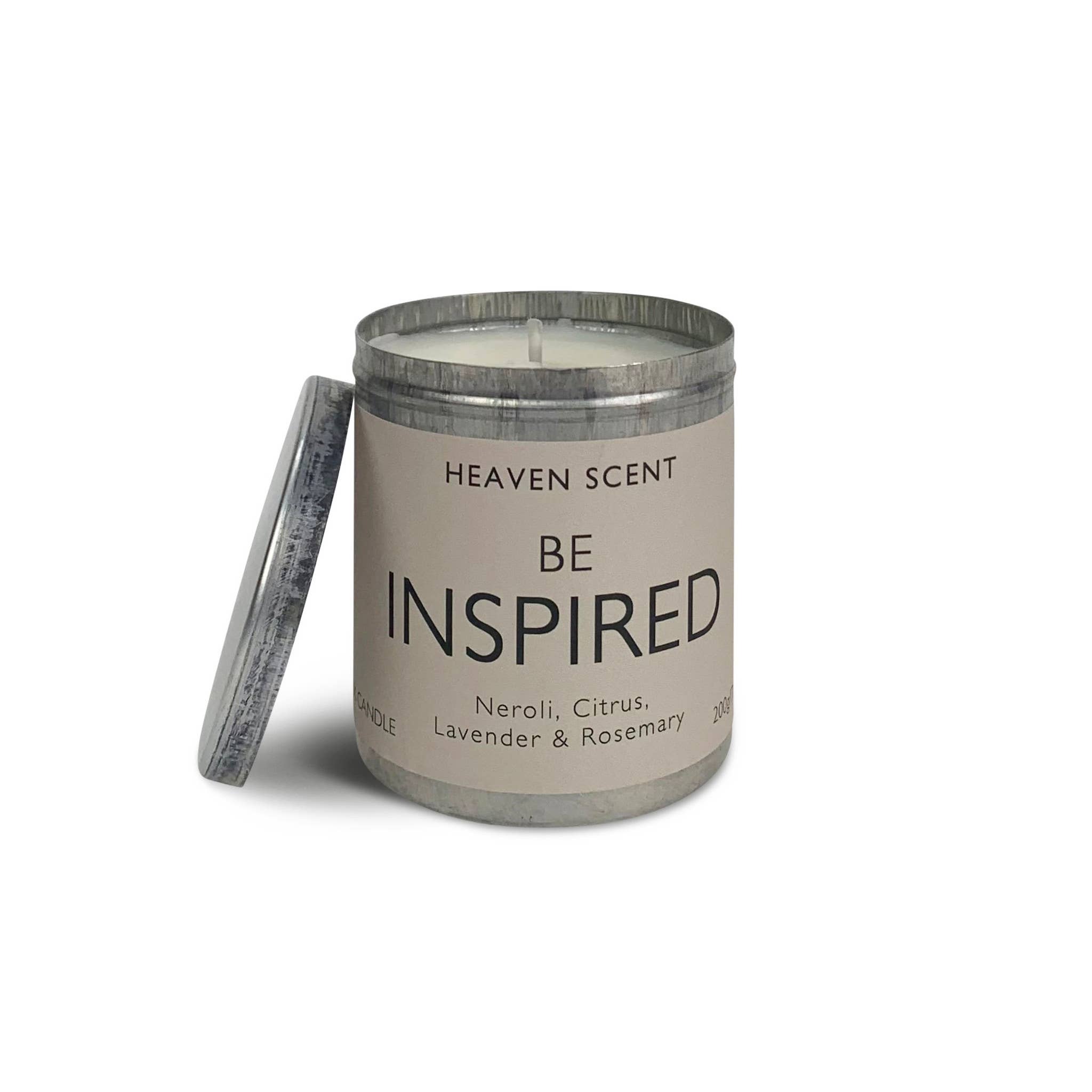 Heaven Scent Incense Ltd - Wholesale Travel Candles - Wellbeing Range - 200g Tin Candle1