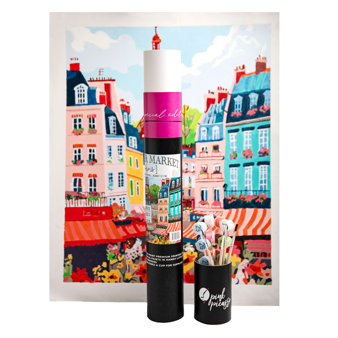 Pink Picasso Kits – wholesale DIY craft kit – Flower Market: Paris3