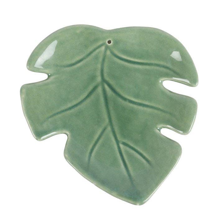 Something Different Wholesale - Wholesale Incense Holder - Palm Leaf Ceramic Incense Holder Plate