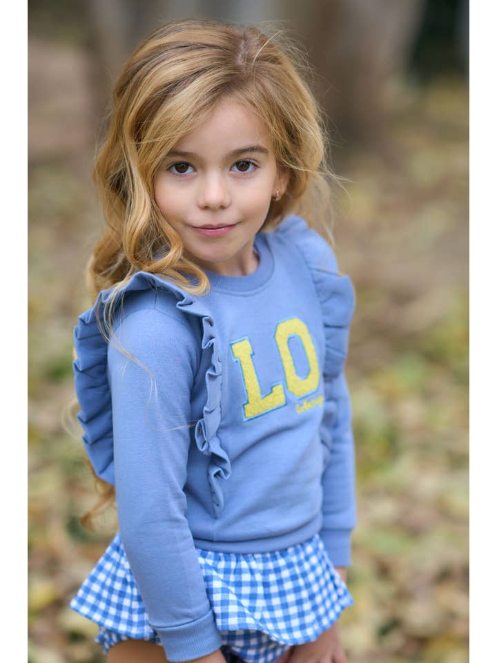 La ormiga - Wholesale Clothing Set - Baby - Braga Skirt + Vichy Azafata Sweatshirt Set1