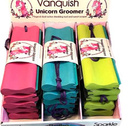 Parallax Plastics LTD – wholesale Pet grooming tool – Dog – Hair shedding tool "Unicorn Groomer" for malting pets/ horse7