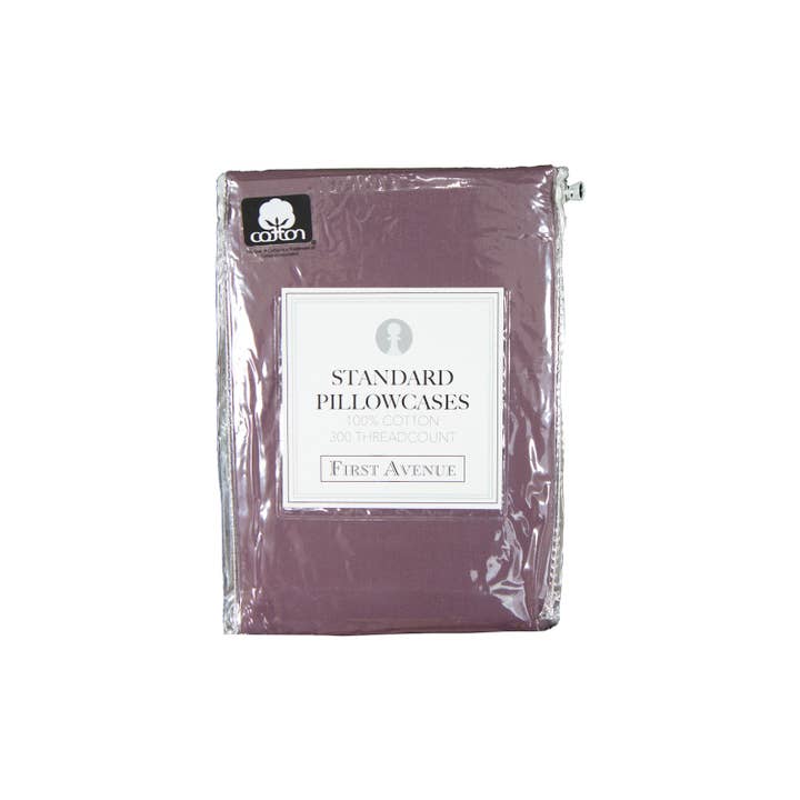Arkwright Home - Wholesale Bedding Pillowcase/Sham - First Avenue 300 Thread Count Pillowcases (2-Pack), Cotton