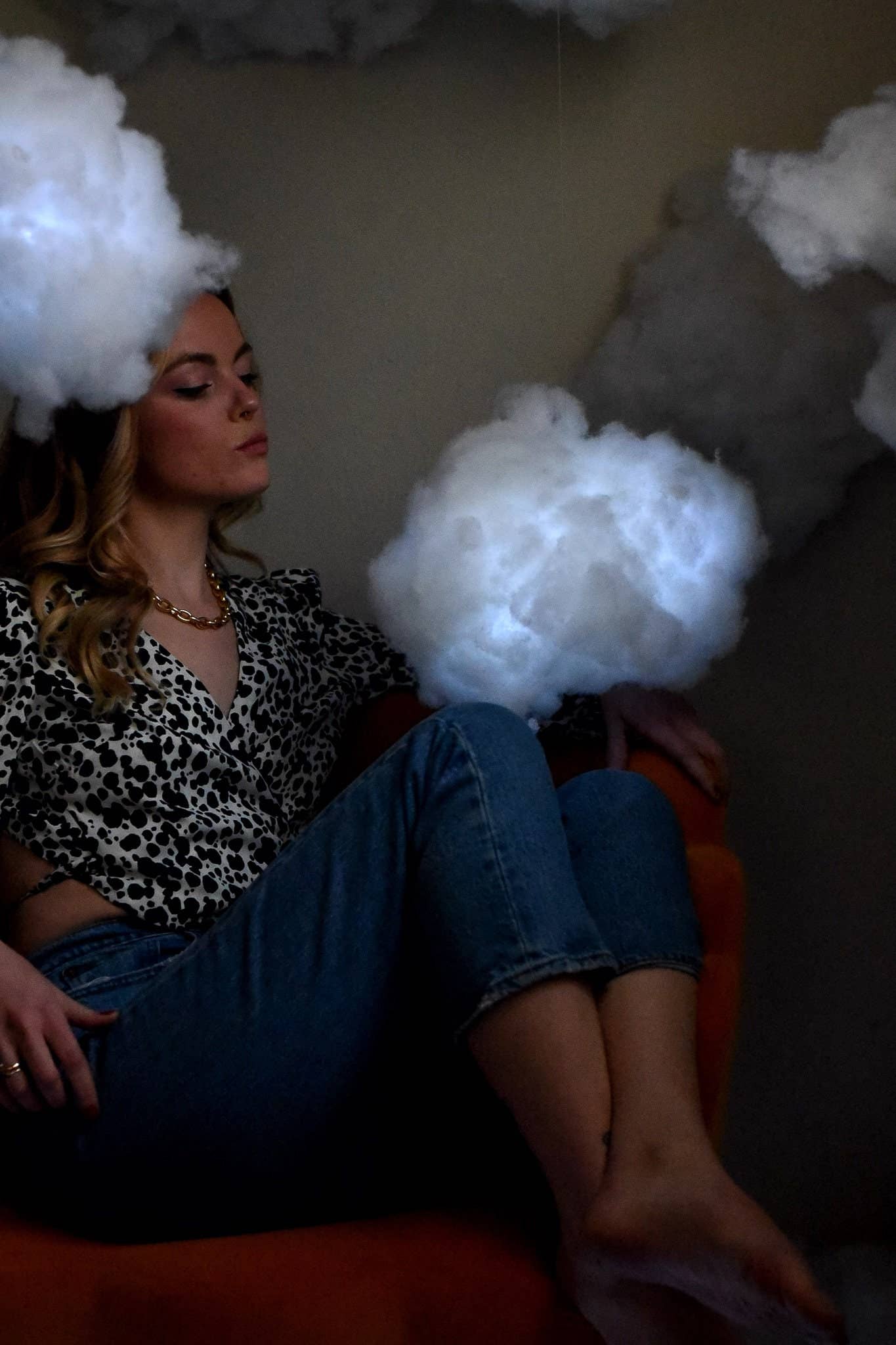 Shutterhaus - Wholesale Accent/Desk Lamp - Hanging Floating LED Cloud Lamps - Pick your Color Lights!6