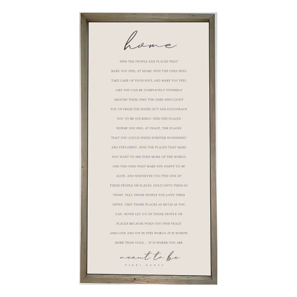 24x48 Thin Oak- Home Find The People for wholesale by Brayden and Brooks