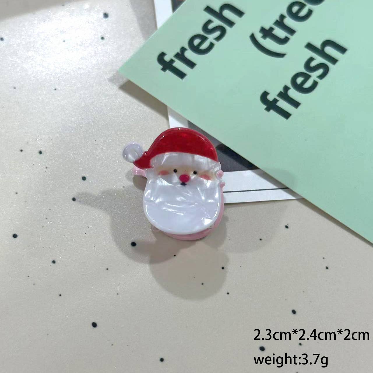 SoapElenGlen - Wholesale Hair Clip - Women's - Santa & Snowman Mini Hair Clip，Christmas Themed Hair Claw1