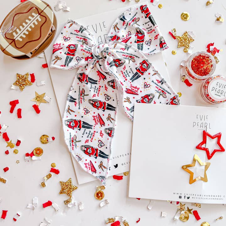 Evie Pearl Handmade LLC - Wholesale Hair Glitter - Game Day Hair Glitter Gel- Red Gold Kansas City Red Kingdom4