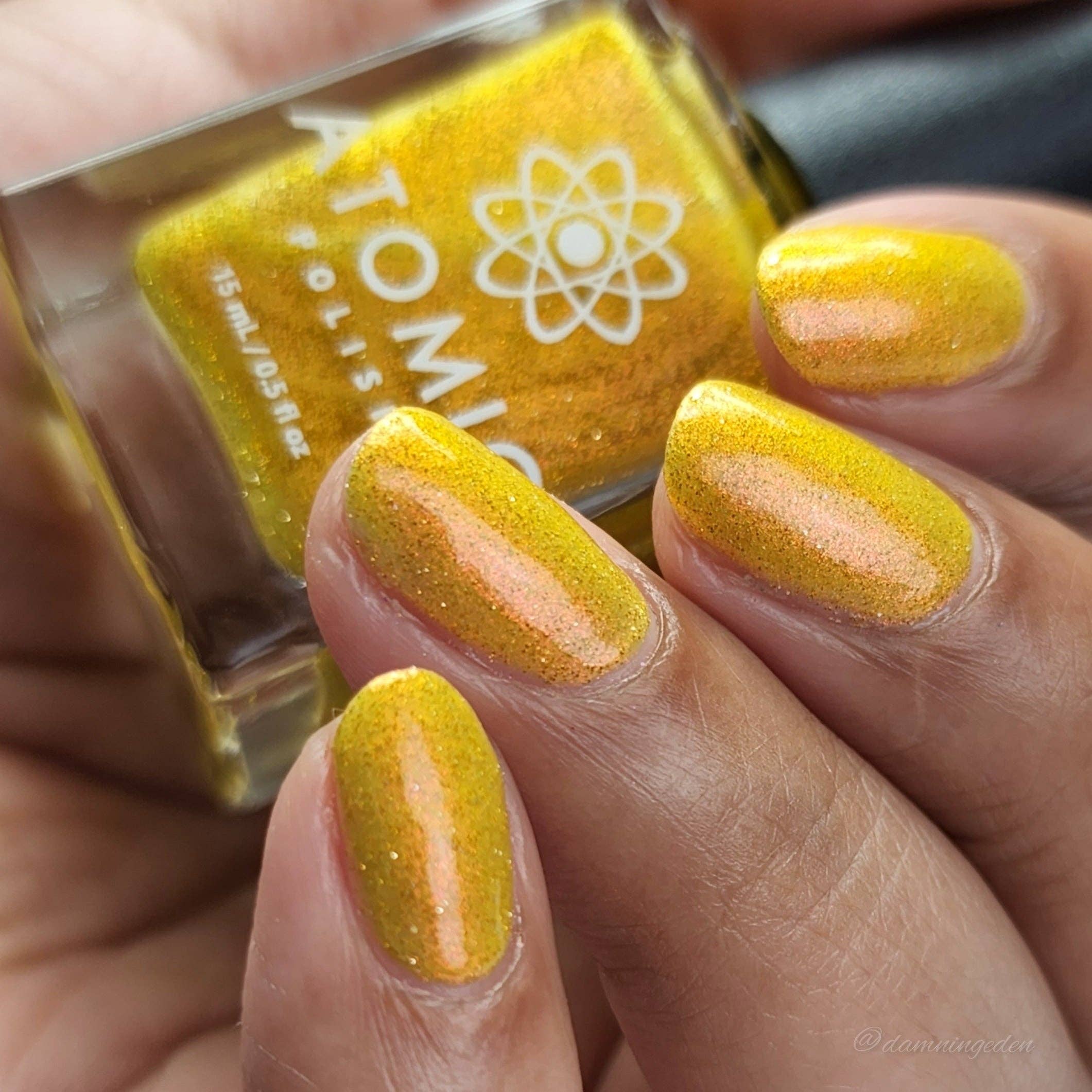 Atomic Polish - Wholesale Nail Polish - Ammonia Yellow Reflective Aurora Nail Polish7
