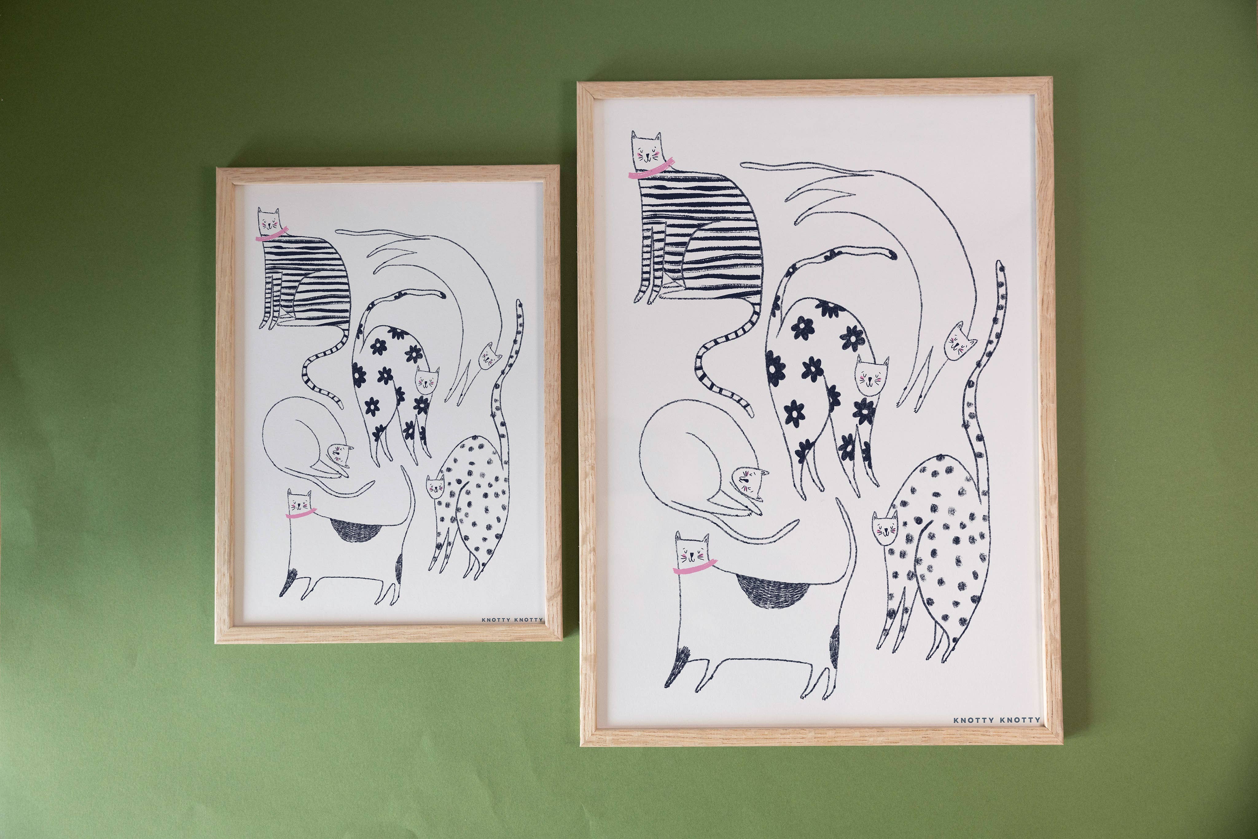 Knotty Knotty - Wholesale Art Print - Cool Cats – Art Print2