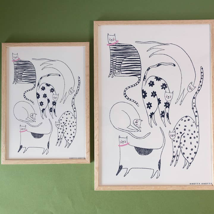 Knotty Knotty - Wholesale Art Print - Cool Cats – Art Print2