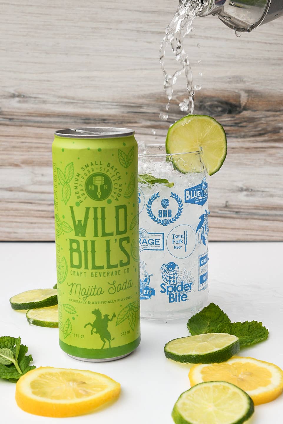 Wild Bill’s Craft Beverage Co. - Wholesale Soda/Carbonated Drink - Mojito Mocktail - Premium Cane Sugar Soda, 12-Pack, Cans4