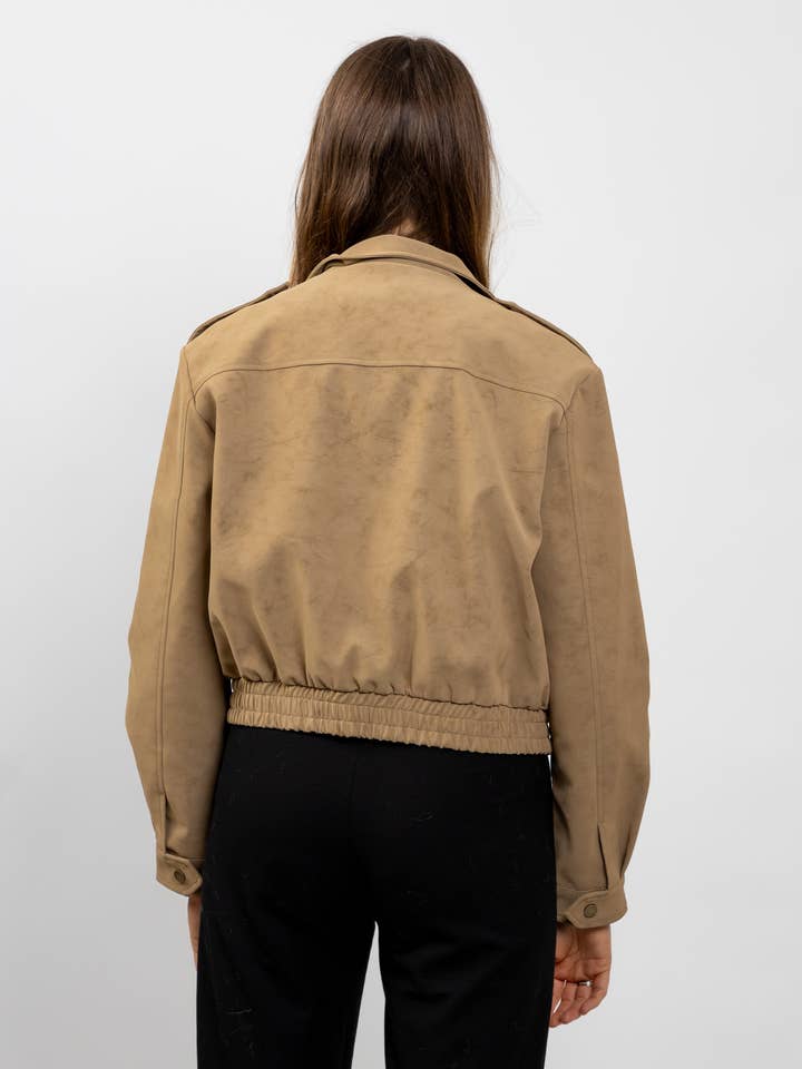 KZELL PARIS - Wholesale Jacket - Women's - WATERPROOF SUEDE-EFFECT SHORT JACKET10