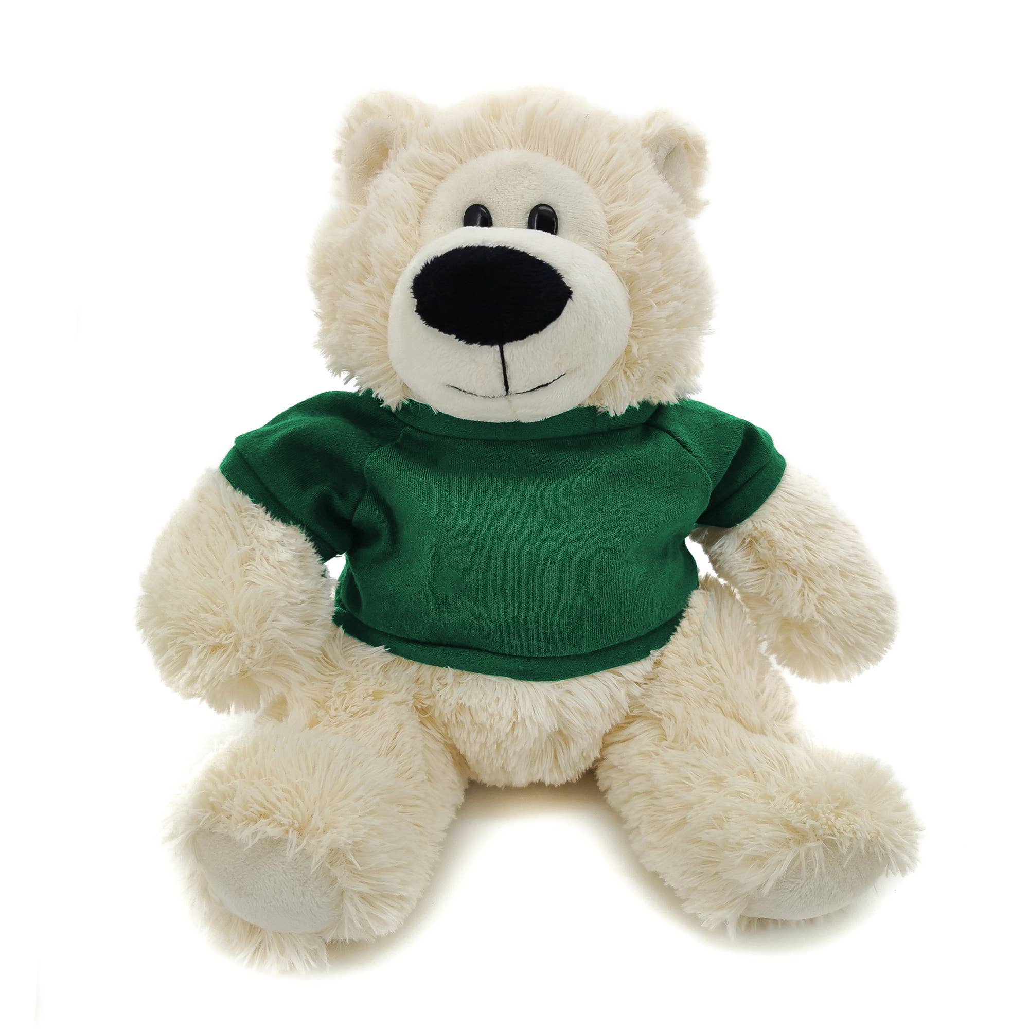 11" Cream Plush Bear in Custom T-shirts | Customizable Plush for wholesale on Faire2