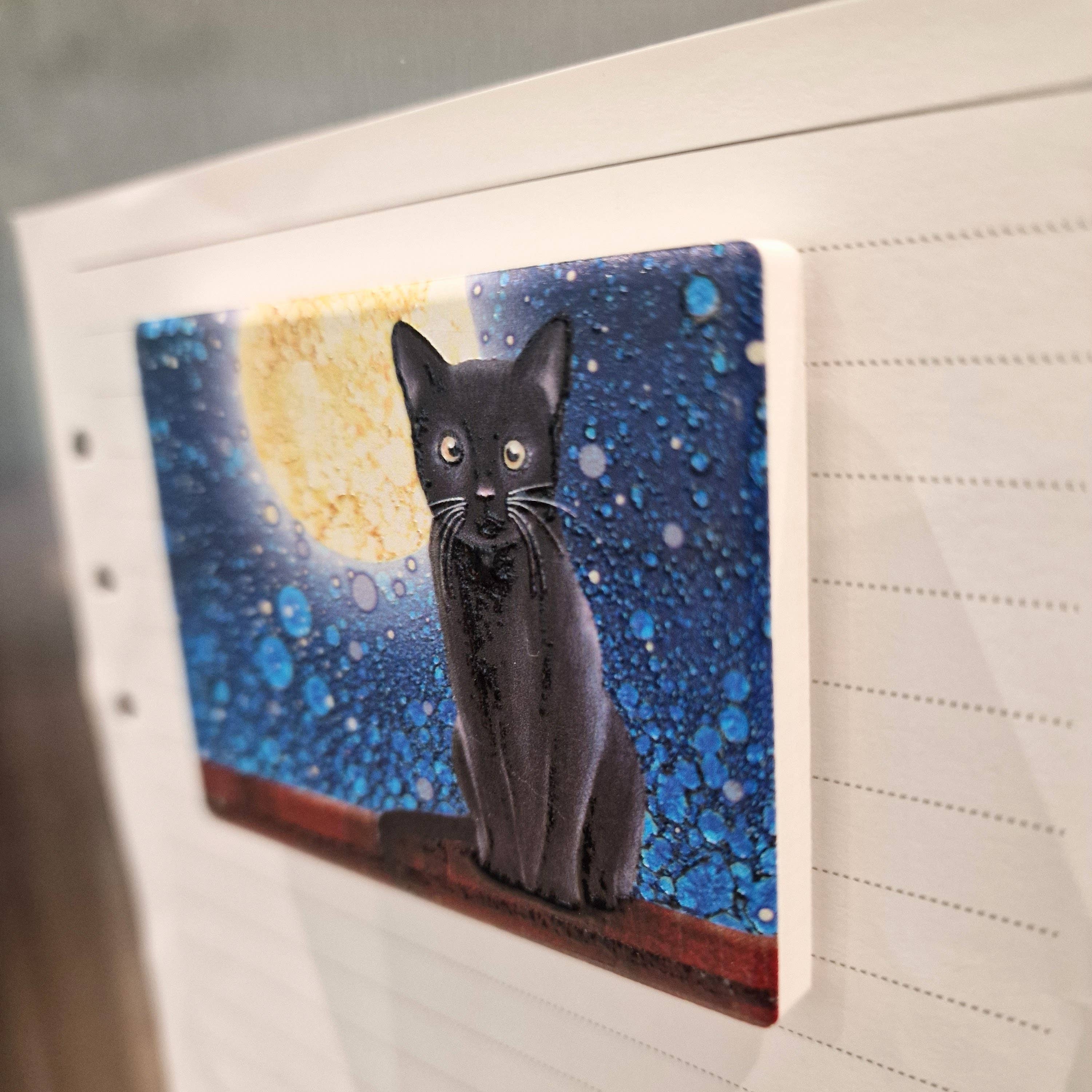 By Jo Crafts - Vente Aimants - Aimant Chat Noir 104-MG6